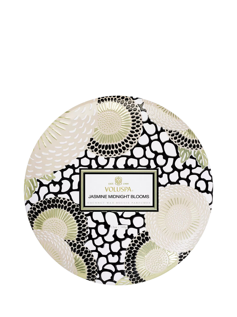 Voluspa Jasmine Mid Bloom three wick scented candle 340g (British brand)