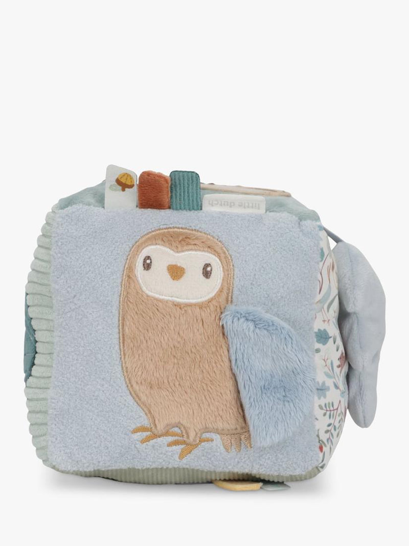 Little Dutch Forest Friends soft activity cube 14cm (British brand)