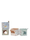 Soft Activity Cubes Set of 4 with Multi-Sensory Features for Babies