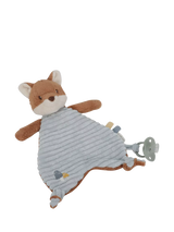 John Lewis Forest Friends Fox Cuddle Cloth with Soft Fabric and Pacifier Attachment- Buy online at McGrocer