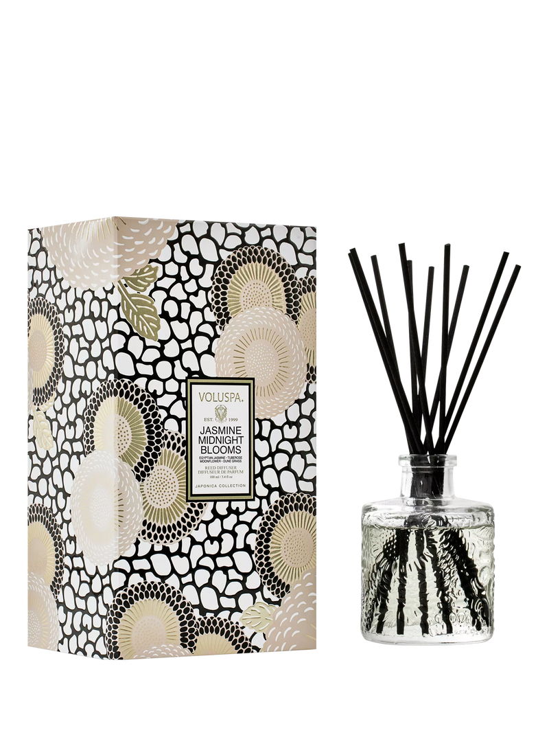 Voluspa Jasmine Mid Blooms reed diffuser 100ml (British brand)