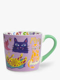 Ceramic Mug with Cat Illustrations, 300ml, Microwave and Dishwasher Safe, Gift Box Included