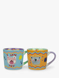 Eleanor Bowmer Teddy Bear New Bone China Mugs, Set of 2, 300ml