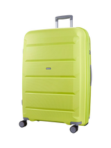 John Lewis Rock Tulum 8-Wheel 78cm Expandable Large Suitcase Lime 105L- Buy online at McGrocer
