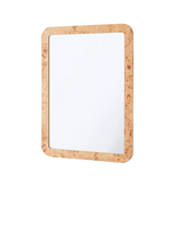 John Lewis West Elm Burled Wood Wall Mirror, 102 x 77cm, Oak Effect- Buy online at McGrocer
