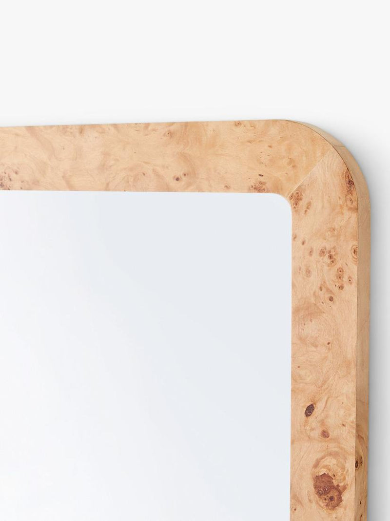 West Elm wall mirror burled wood oak effect 102x77cm, UK version