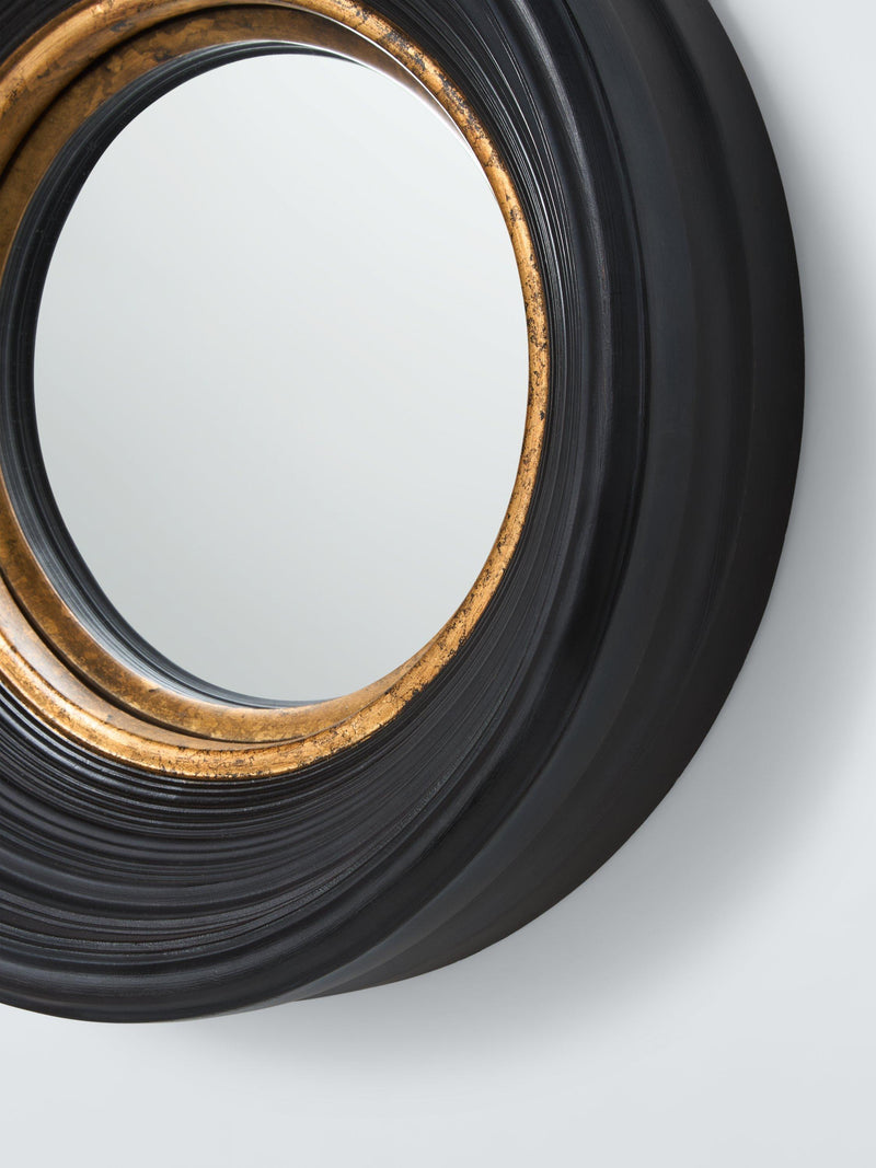 John Lewis round convex wall mirror black 40cm, UK version