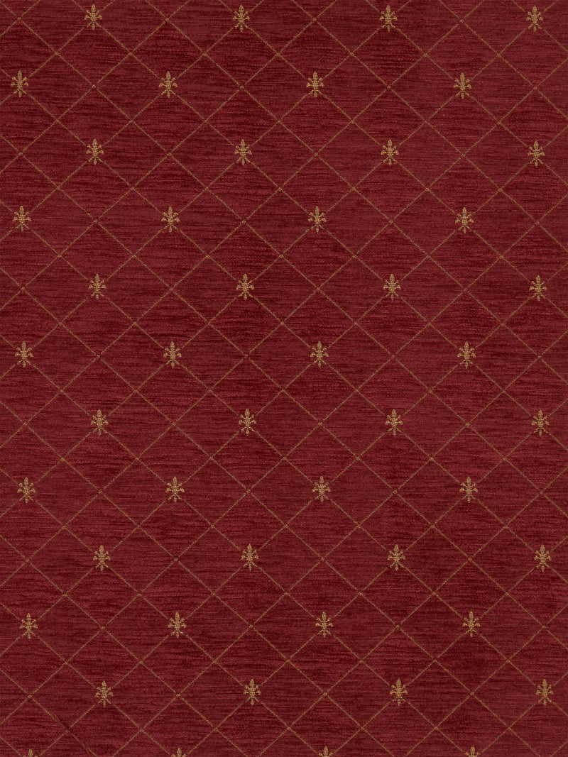 John Lewis Regal woven fabric claret - British product