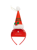 Talking Tables red 'Merry Christmas' novelty headband (British brand)