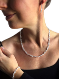 Nina B Bowline Link Bracelet Sterling Silver 20cm - British product