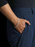Nina B Bowline Link Bracelet Sterling Silver 20cm - British product