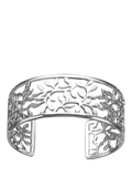 Nina B sterling silver cut out leaves cuff bangle (British brand)