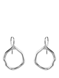 Nina B rugged circle drop earrings 3cm, imported from the UK