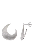 Nina B fluted hoop earrings sterling silver - British product