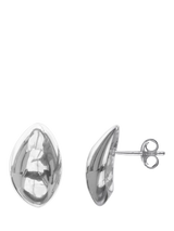 John Lewis Nina B Polished Nut Stud Earrings, Silver- Buy online at McGrocer