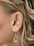 Nina B open drop earrings silver sterling, UK version