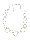 Nina B organic circles collar necklace 50cm - British product