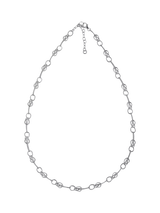 John Lewis Nina B Bowline Collar Necklace, Silver, 50cm- Buy online at McGrocer