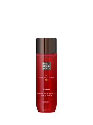 Shower Oil with Sweet Almond Oil and Indian Rose Scent, 200ml