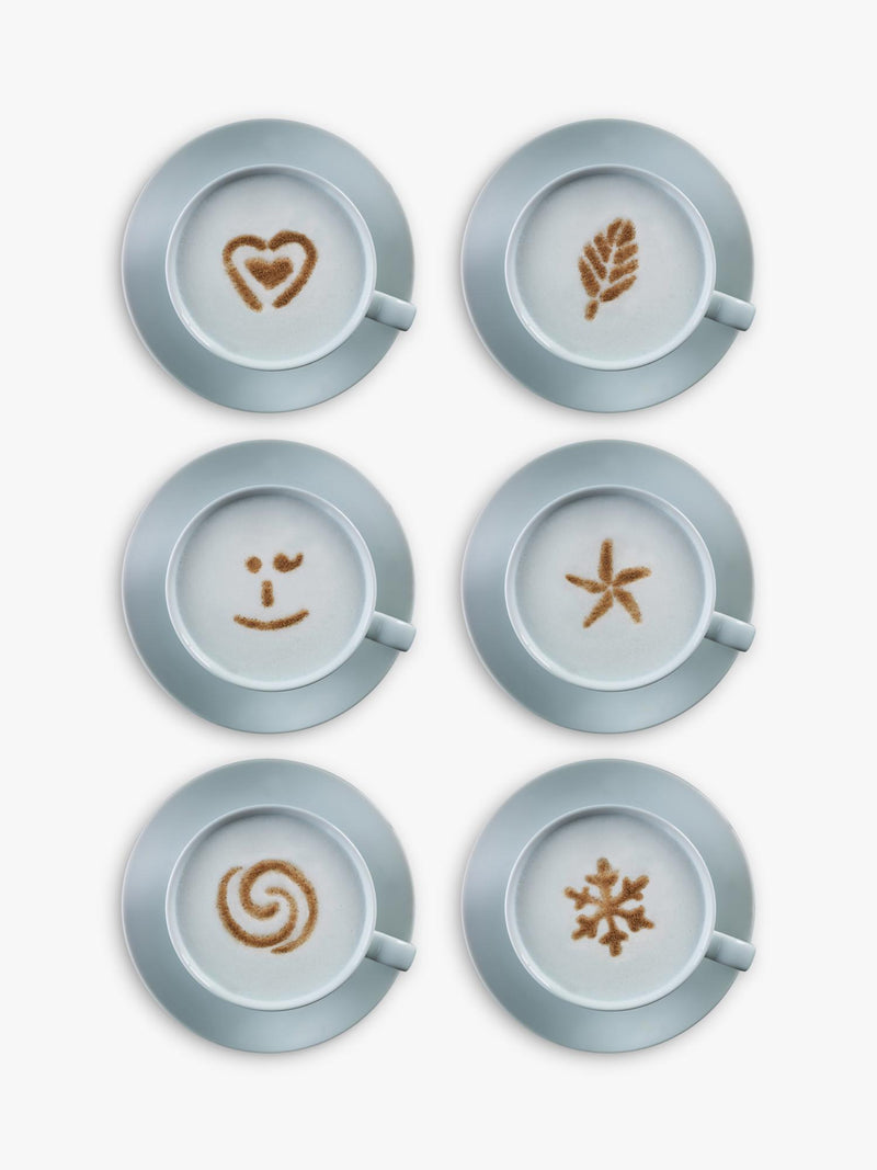 Aerolatte Cappuccino Artist stencils set of 6 - British product