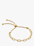 Monica Vinader gold vermeil chain link bracelet adjustable - British product