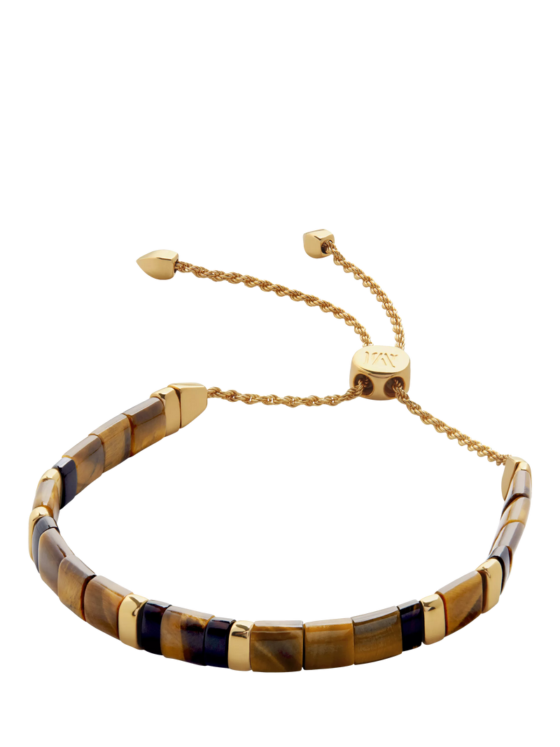Monica Vinader Delphi gemstone friendship bracelet gold - British product