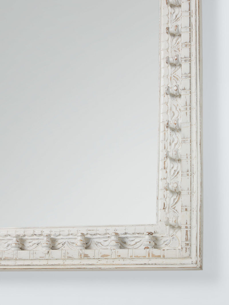 John Lewis Rajasthan carved wood wall mirror 70x50cm (British brand)
