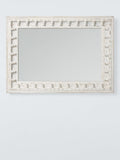 John Lewis Rajasthan carved wood wall mirror 70x50cm (British brand)