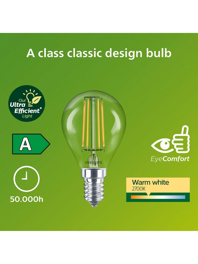 Philips Ultra Efficient LED bulb E14 warm white 2.3W, UK version