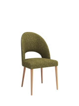 John Lewis John Lewis Moritz II Boucle Yarn Dining Chair, Green/Oak- Buy online at McGrocer