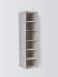 John Lewis polyester hanging shelves 6 compartments mid grey (British brand)