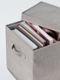 John Lewis collapsible lidded storage box set of 2 grey - British product