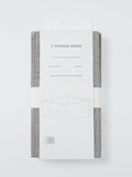 John Lewis storage boxes set of 2 mid grey, imported from the UK