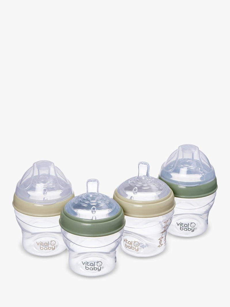 Vital Baby Nurture Breast-Like Bottle Multi Pack of 4 150ml (British brand)