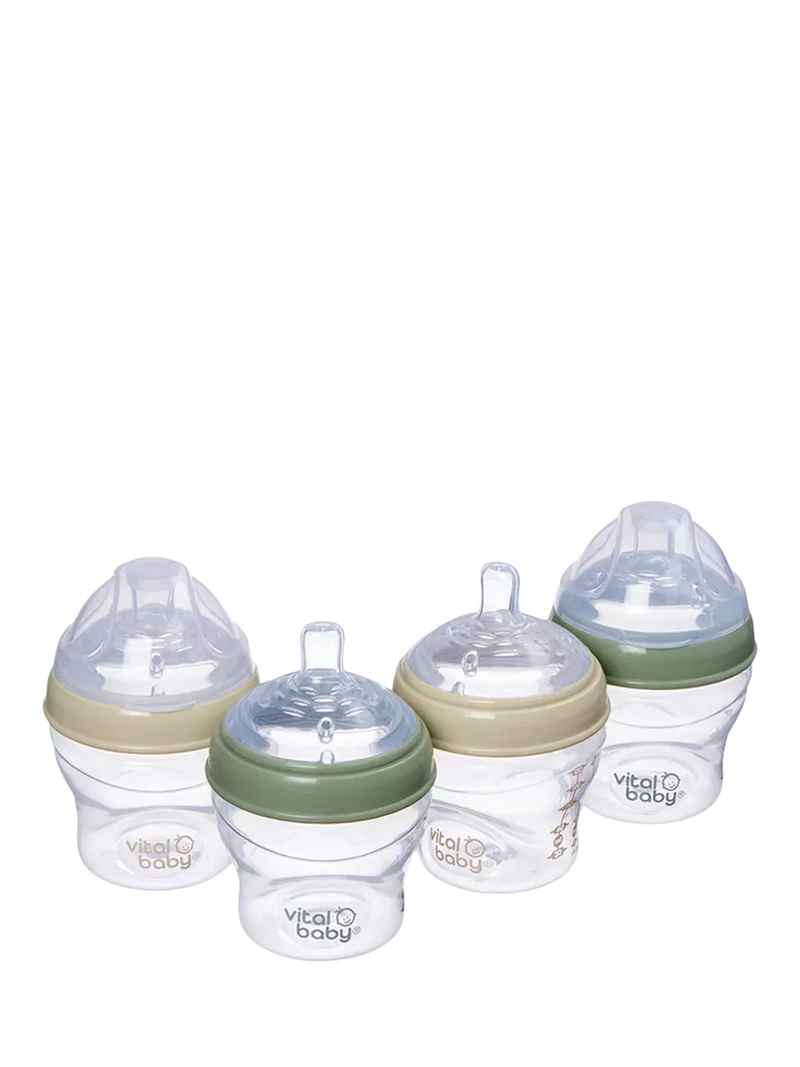 Vital Baby Nurture Breast-Like Bottle Multi Pack of 4 150ml (British brand)