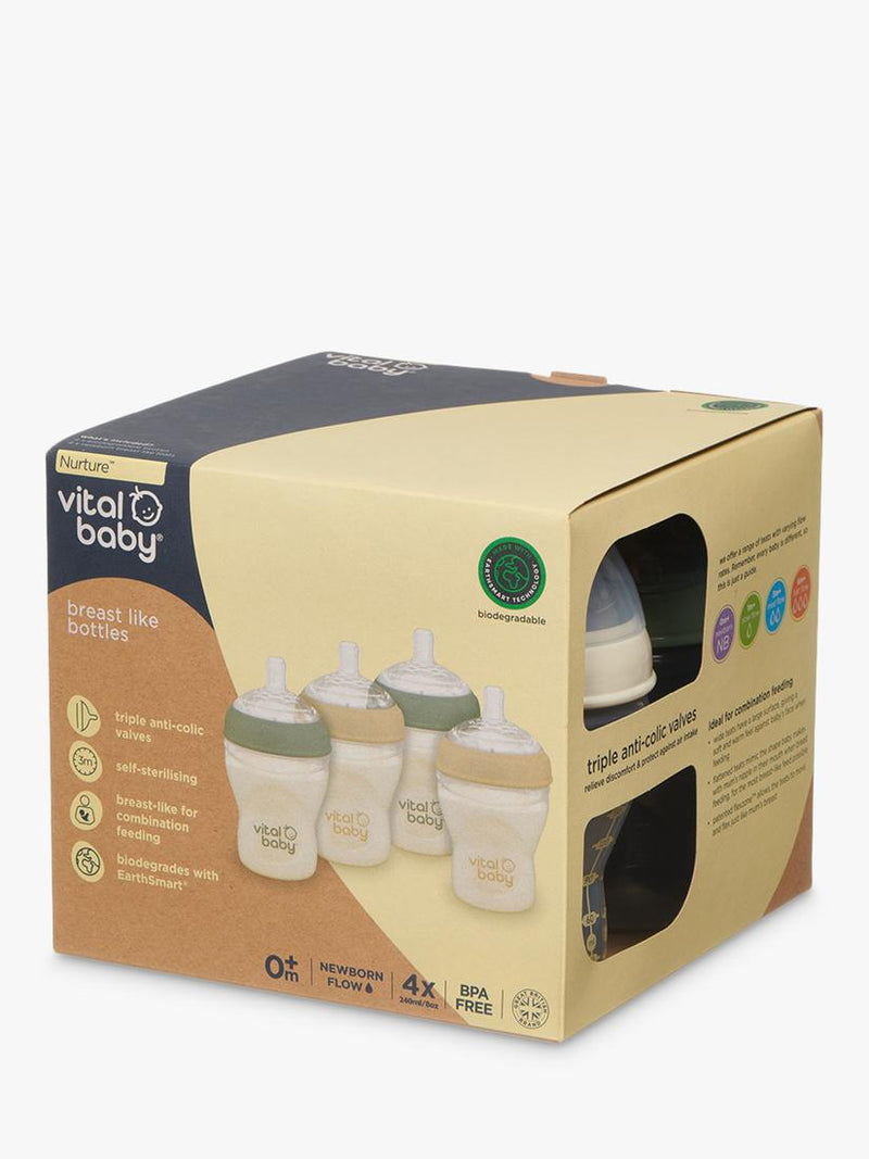 Vital Baby Nurture Breast-Like Bottle 240ml (British brand)