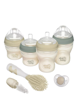 Set de iniciación de biberones Vital Baby Nurture con textura similar al pecho. Set de alimentación para bebés.