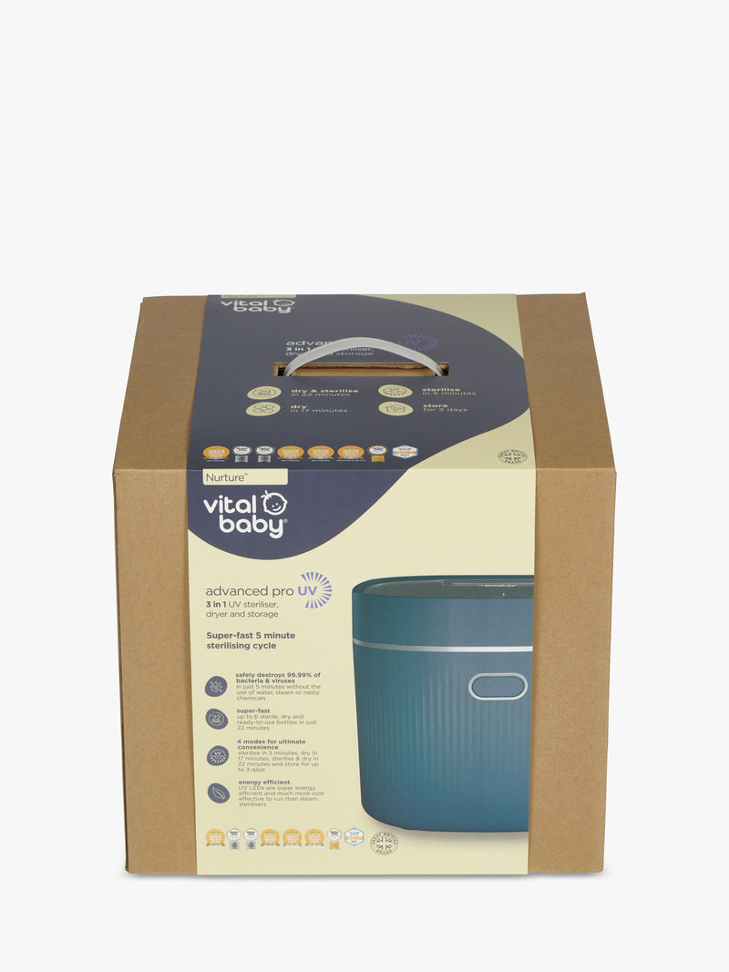 Vital Baby UV Steriliser and Dryer Smoky Blue, UK version