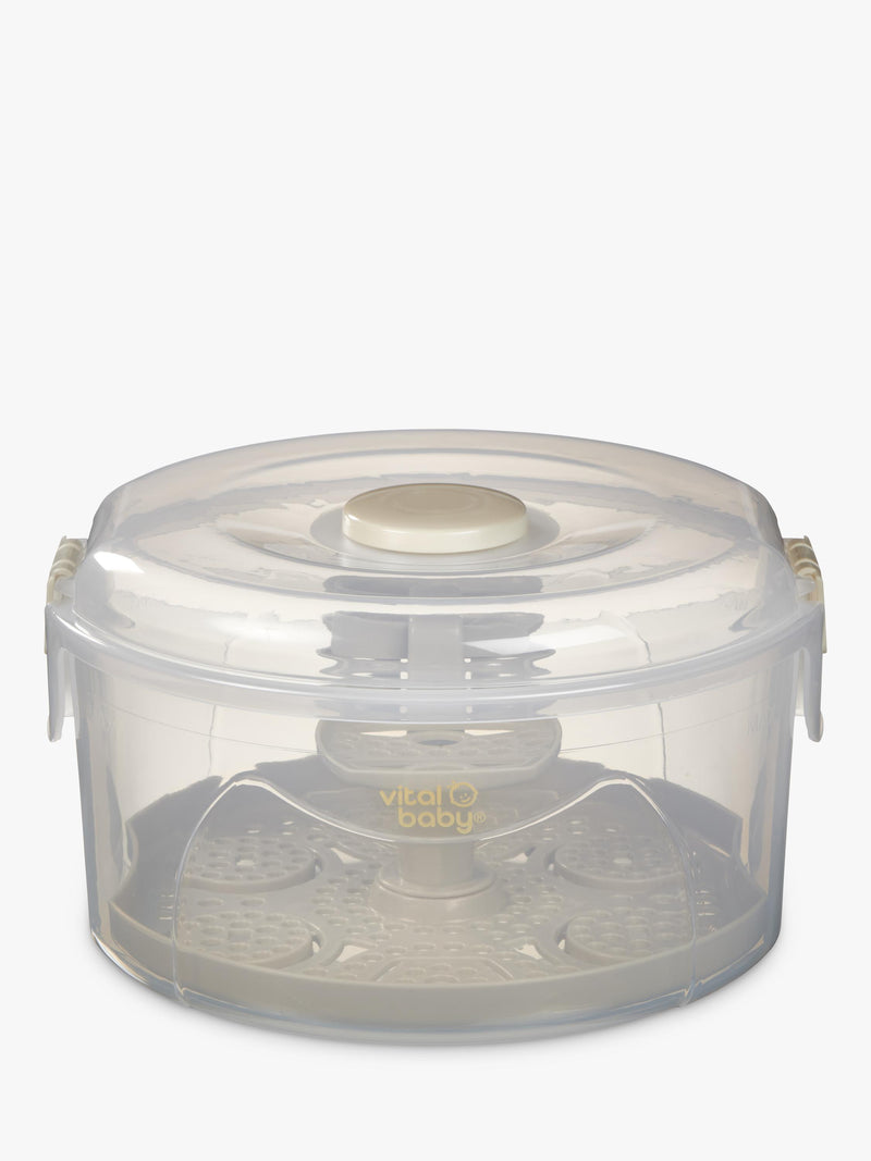 2-in-1 Combination Baby Feeding Gear Steriliser with Steam and Cold-Water Methods