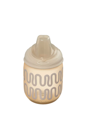 Non-Spill Baby Sipper Cup with Silicone Spout 270ml Natural Oat