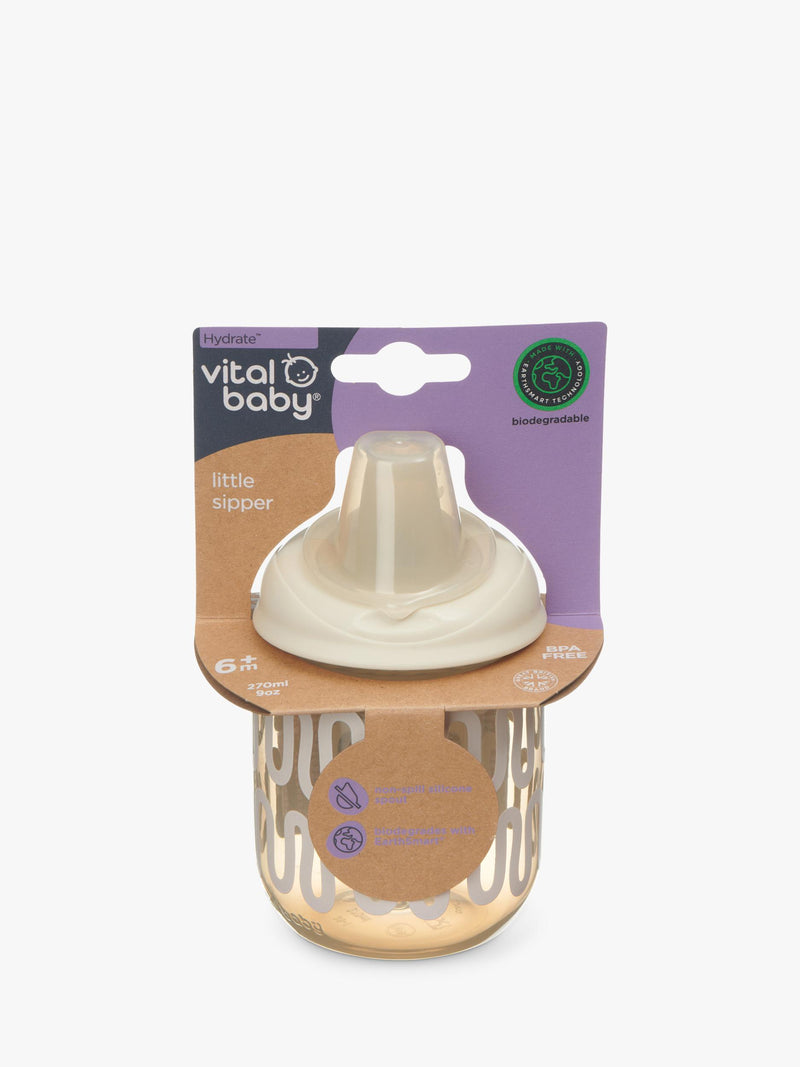 Vital Baby Hydrate Little Sipper Cup 270ml Natural Oat (British brand)