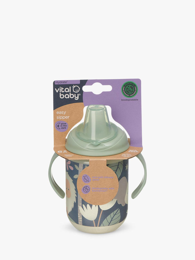Vital Baby Easy Sipper Cup Jungle Glow 350ml (British brand)