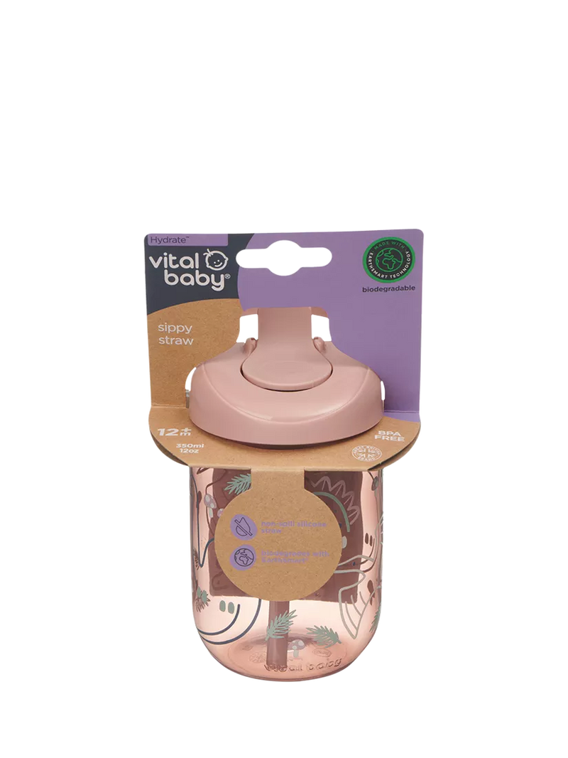 Vital Baby sippy straw cup Natural Berry 350ml (British brand)
