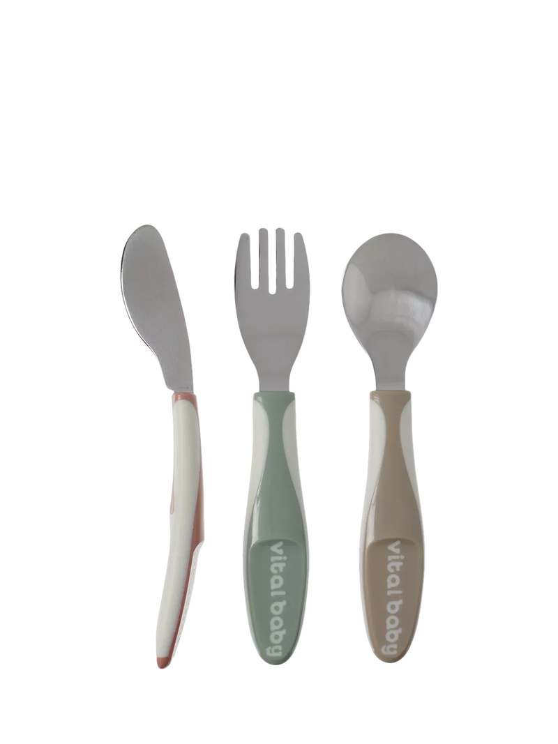 Vital Baby Nourish Big Kid Cutlery set Pack of 3 (British brand)
