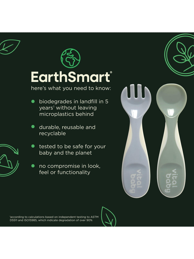 Vital Baby chunky cutlery set for babies, pack of 4 (British brand)