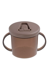John Lewis Free Flow Cup with Flip-Down Spout, 200ml, Leak-Proof, Natural Stone- Buy online at McGrocer