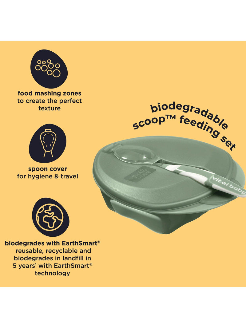Vital Baby Nourish Scoop Feeding Set Pack of 2 (British brand)