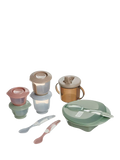 Vital Baby Nourish Start weaning kit with spoons, bowl, pots, bib, and cup (British brand)