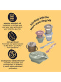 Vital Baby Nourish Start weaning kit with spoons, bowl, pots, bib, and cup (British brand)