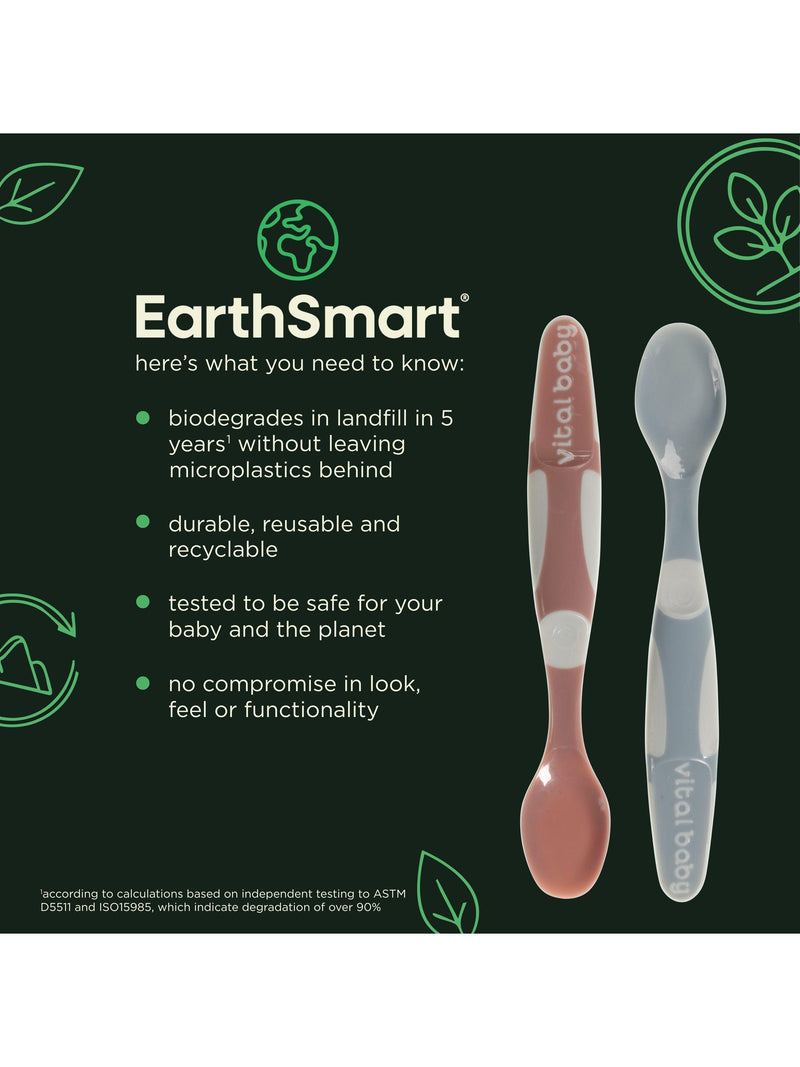 Vital Baby Nourish Start weaning kit with spoons, bowl, pots, bib, and cup (British brand)
